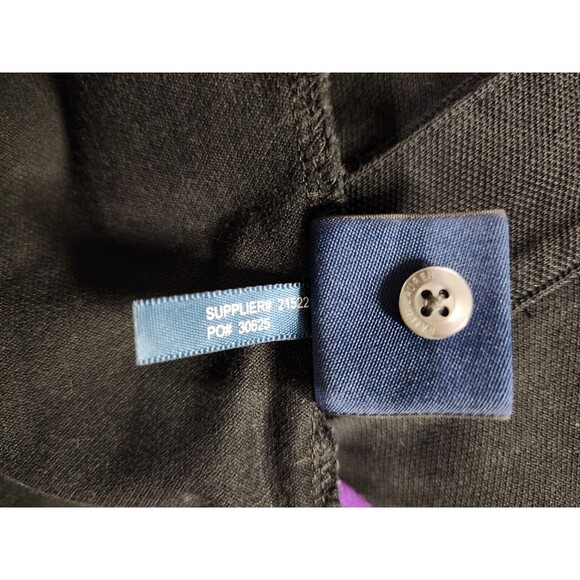 Ralph Lauren Sport Women Polo Shirt Dress Black Purple Jersey Stripe Logo Size M - Picture 9 of 9